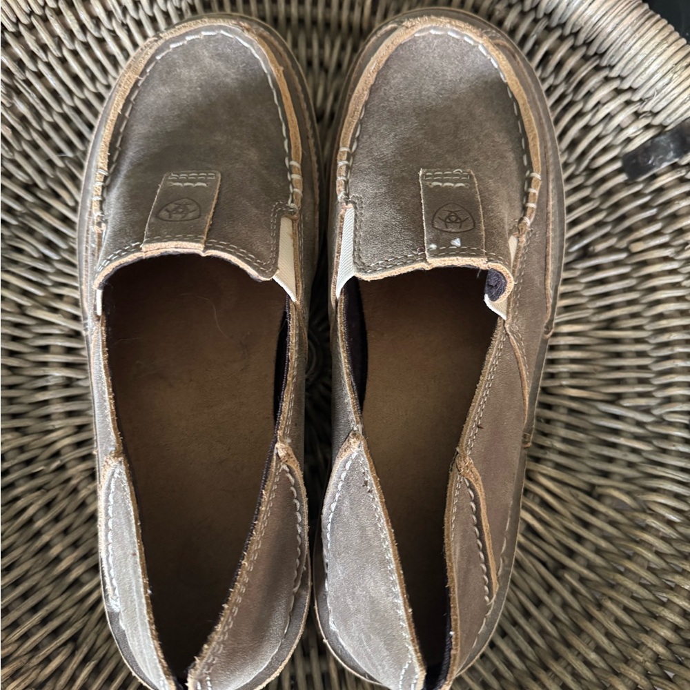 Ariat Tan Suede Loafers